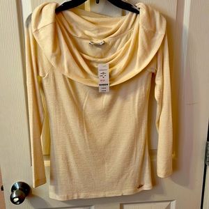 Cowl neck bebe long sleeve